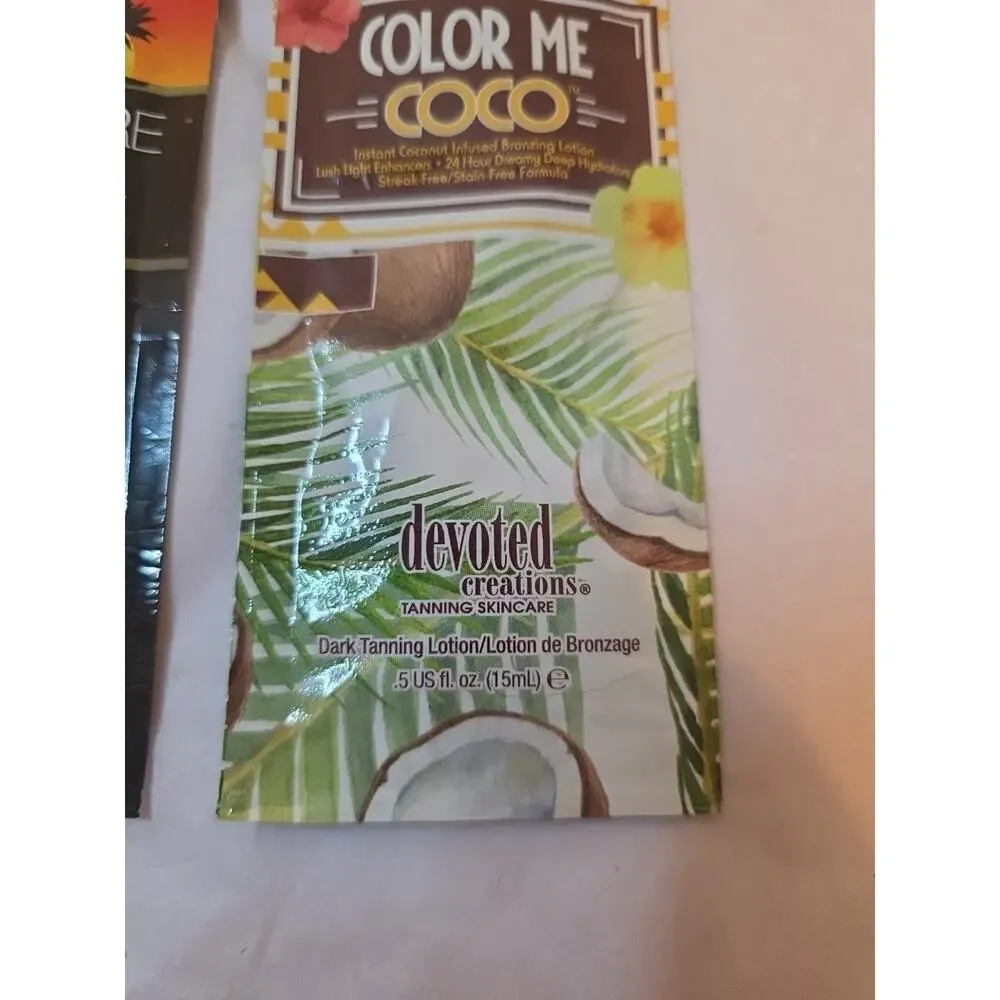 Color Me Coco .5 Fl Oz Somewhere On A Beach .5 Oz Suntan Lotions Samples